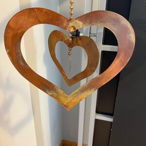 Triple Spinning Heart Ornament
